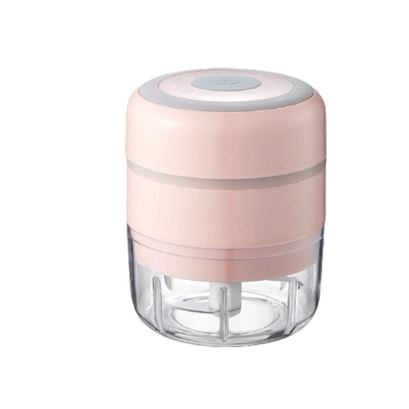 宝宝辅食机婴儿小型迷你绞肉机多功能电动无线料理机搅拌机_100粉色塑料杯体充电式绞肉辅食蒜泥