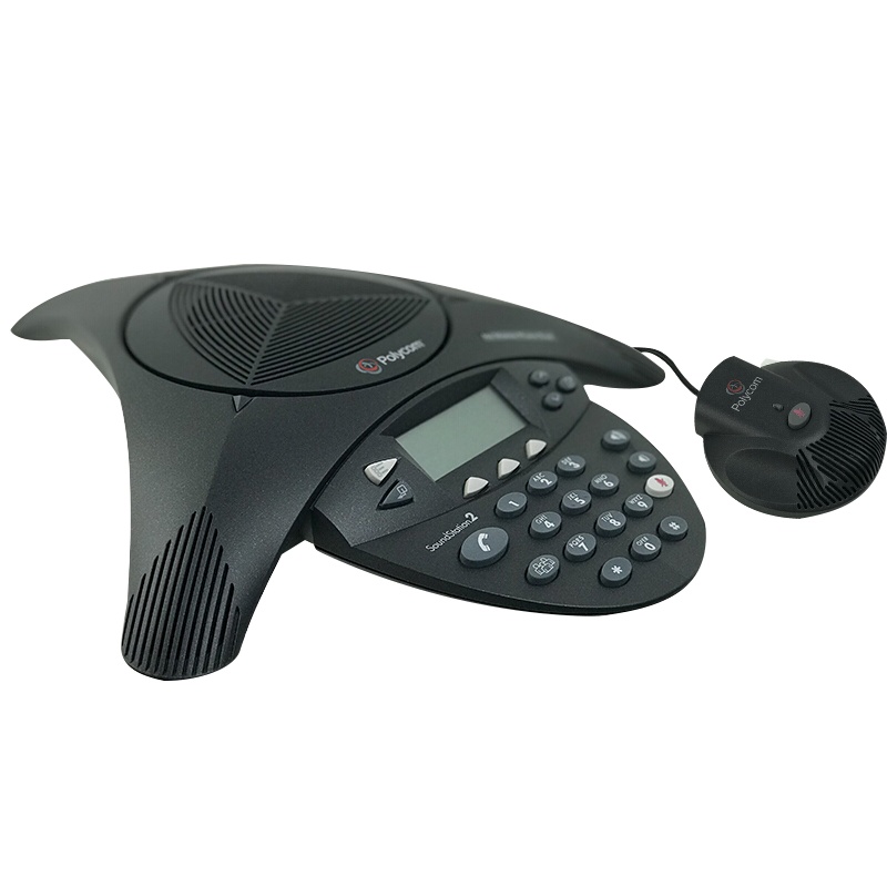 宝利通(Polycom)会议电话机 SoundStation 2EX扩展型 全向麦克风一体机 八爪鱼电话机座机音视频终端