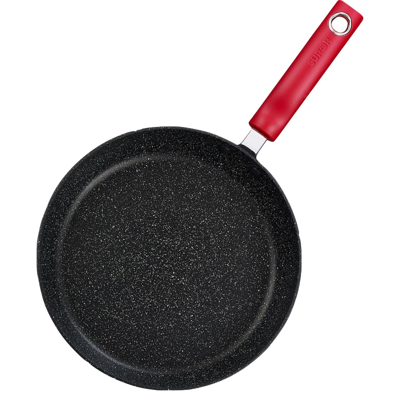 苏泊尔/SUPOR 火红点聚油煎锅·星星石不粘煎锅 PJ28W9麦饭石平底锅煎炒锅煎盘牛排锅 电磁炉 燃气28CM无盖