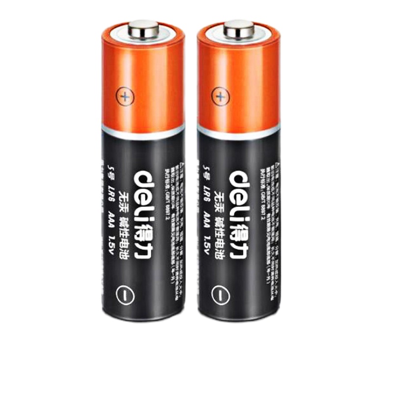 得力18500 碱性电池5号电池 办公用品( 2粒/卡 ) 5卡装(单位:件)