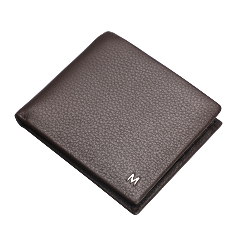 梦特娇钱包男 头层软牛皮 商务百搭 柔软真皮休闲皮夹 男士超薄短款皮夹