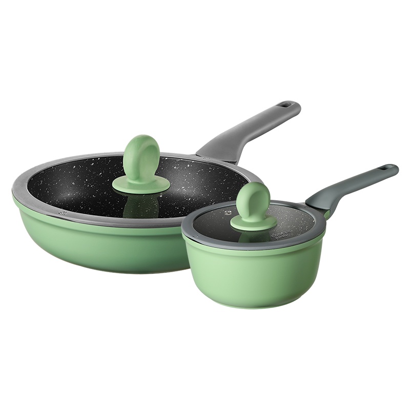炊大皇竹青石不粘两件套煎锅26奶锅ZQS2618
