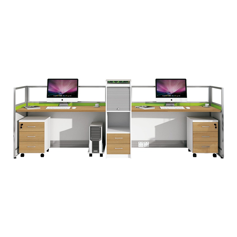 鸿业盛大FSH15-0802B办公家具两人位电脑桌屏风办公桌职员工位卡座简约现代职员办公桌3260L*650W*1200