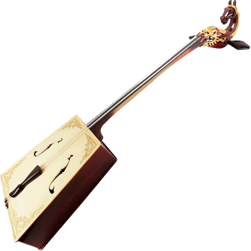 梵巢 马头琴 黑檀木 指板 演奏 考试 初学 龙 彩绘 中音 乐器 MT-08 乐团用琴