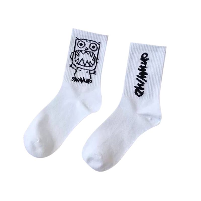 猫人[2双装]男女通款中筒袜子夏韩国情侣潮流嘻哈街头滑板篮球长筒潮牌运动