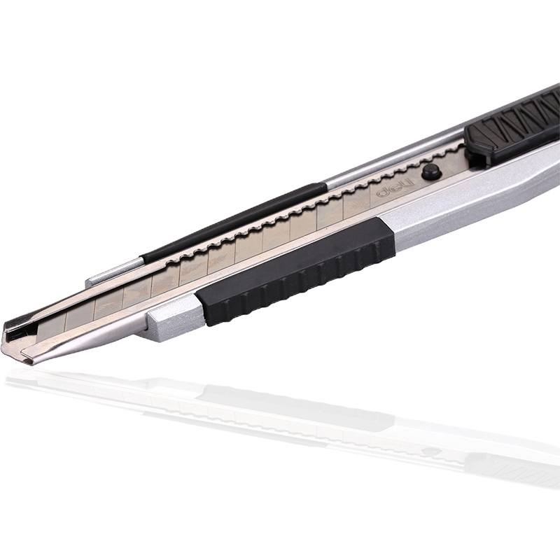 得力(deli) 2056 美工刀 小号裁纸刀切纸刀 (单位:把) 银色