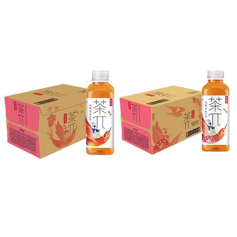农夫山泉 茶π(茶派)茶饮料 玫瑰荔枝红茶500ml*15瓶 整箱装
