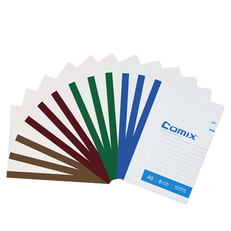 齐心 C4503 无线装订软抄本笔记本子 A5 40张12本装 混色 (单位:套)