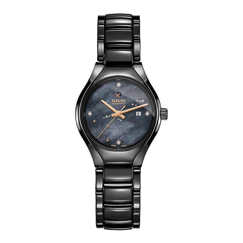 雷达(RADO)瑞士手表真系列时尚休闲简约商务自动机械女士手表R27242842