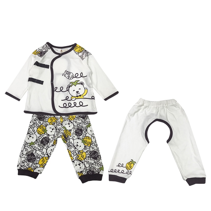 洛克泰迪儿童长袖套装婴儿和尚服男女宝宝开裆裤四季适用