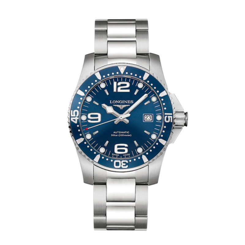 LONGINES 浪琴 康卡斯潜水系列钢带运动时尚男士机械表 L3.742.4.96.6