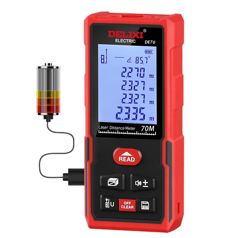 德力西激光测距仪 带语音充电款 DE60