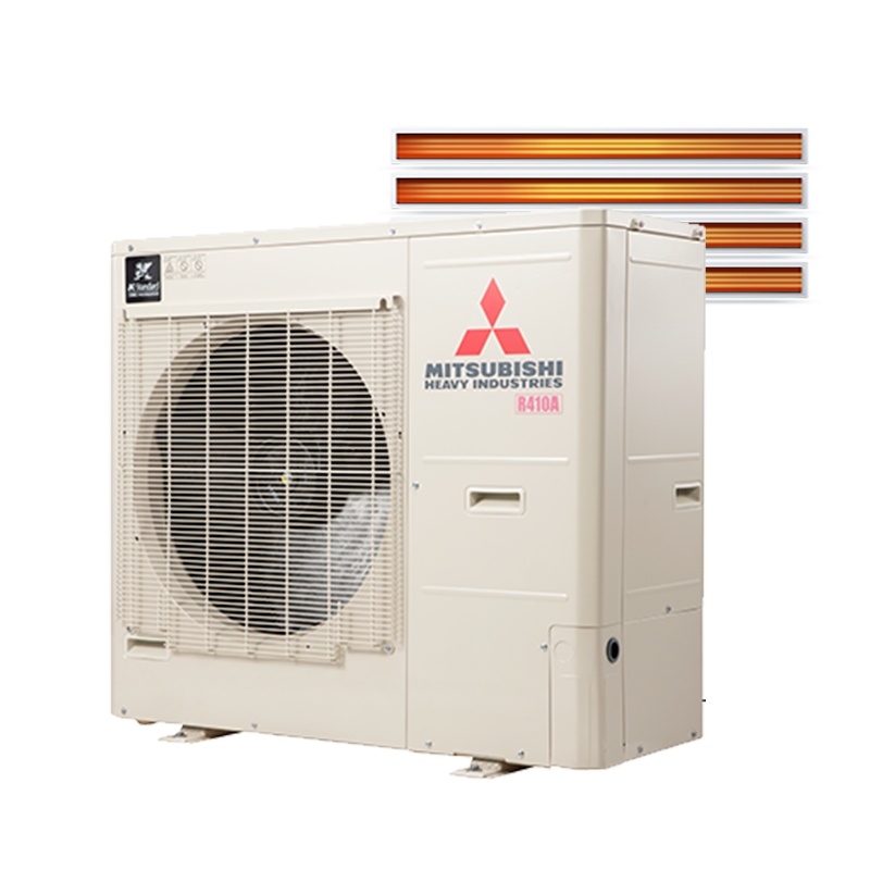 MITSUBISHI三菱重工5匹一拖四家用中央空调KX6进口多联机分体直流变频风管机