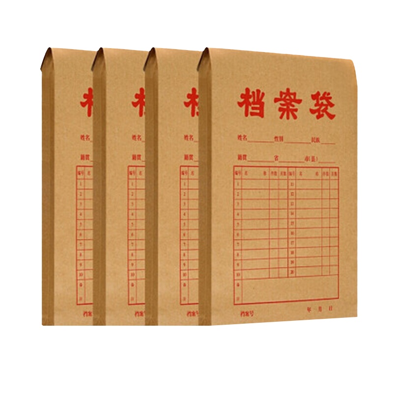 晨光APYRA60900 A4档案袋牛皮纸 经济款 文件袋 资料袋 标书合同文件整理收纳袋 20个装