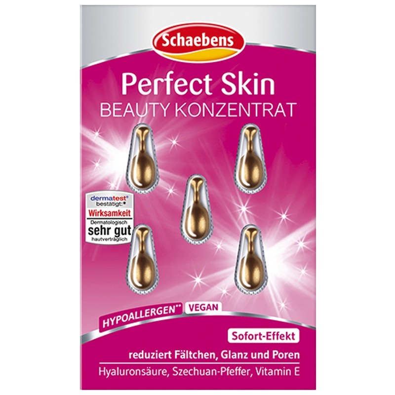 [细致毛孔]Schaebens雪本诗收缩毛孔肌肤精华素胶囊 5粒 5ml 抗皱保湿 滋润营养 任何肤质通用