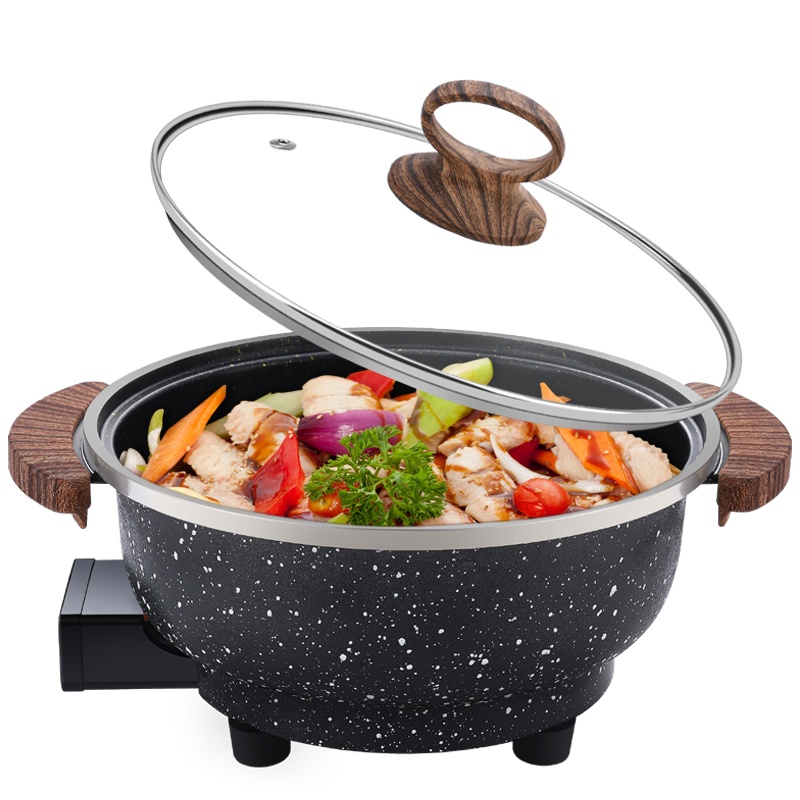 益多 电煮锅迷你多功能不粘电热锅小功率寝室电火锅家用情侣学生宿舍小锅煮面泡面小电锅BY24001