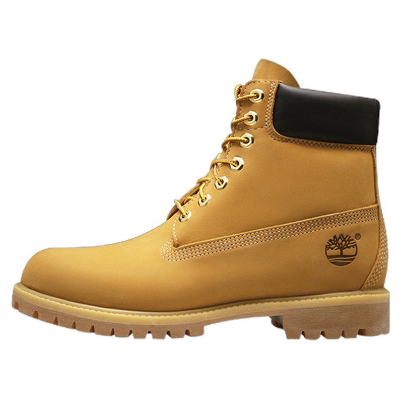 Timberland添柏岚PREMIUM户外踢不烂防水牛皮橡胶底经典6英寸大黄靴 男鞋 靴子 男10061 W宽楦