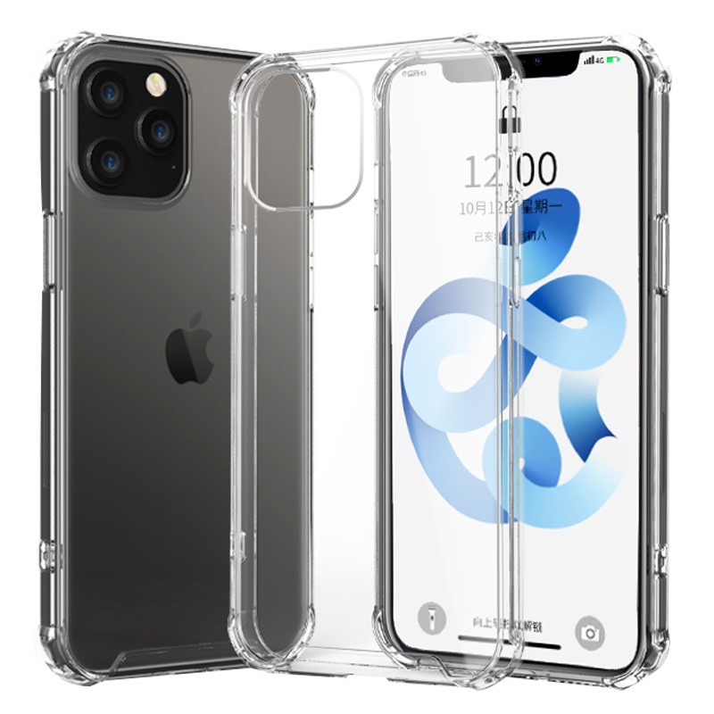 ESCASE 苹果12手机壳iphone12mini保护套12Pro全包防摔12promax简约透明双料抗黄变网红潮牌