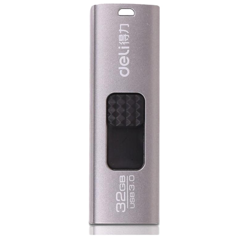 得力deli 2173推拉式U盘32G(黑色)