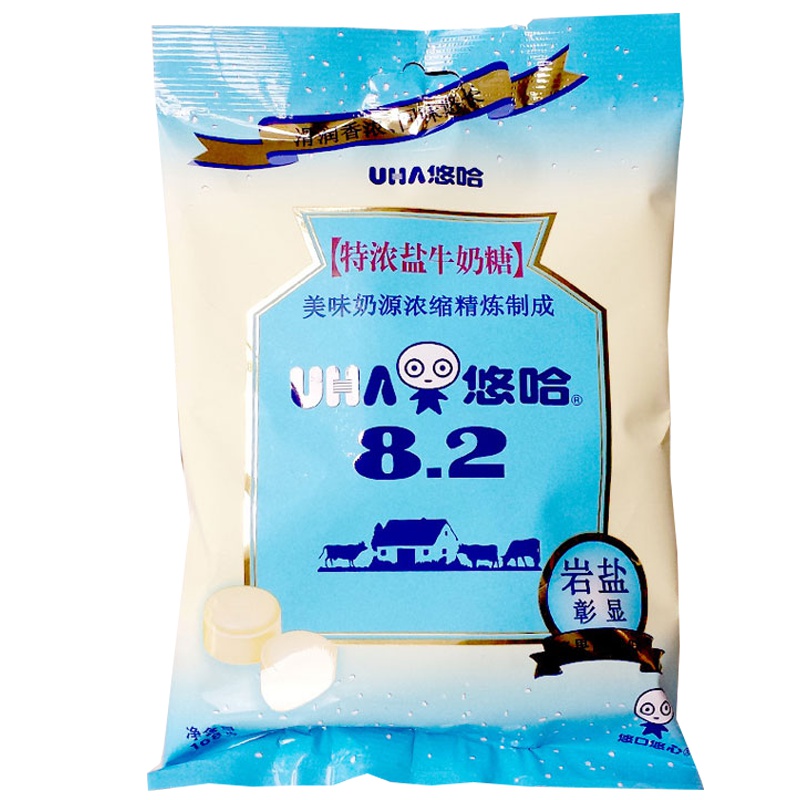 UHA/悠哈特浓盐牛奶糖婚庆结婚喜糖袋装108g