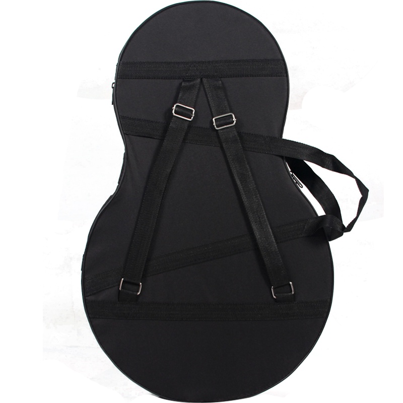 梵巢 月琴盒子 乐器配件黑色 牛津布葫芦形 硬盒 双肩 手提 两用 防水 防潮 防尘