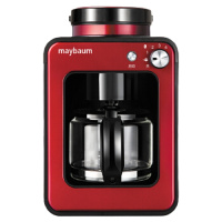 [精选]五月树maybaum M350咖啡机 德国家用商用全自动美式迷你磨豆红色咖啡机
