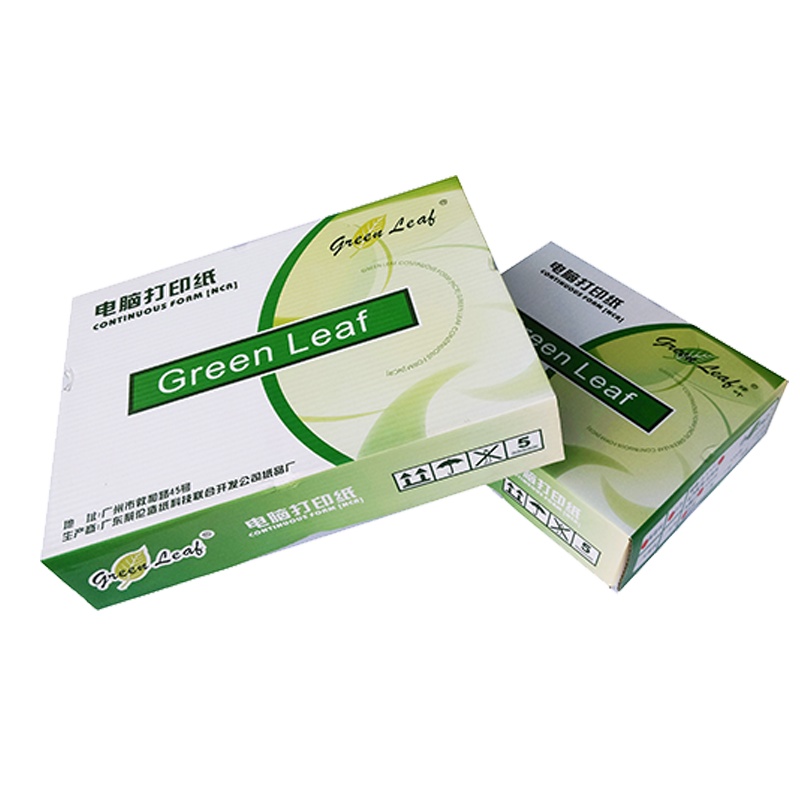 绿叶 优等品 电脑打印纸 80*2彩色 241mm*280mm 1000页/箱 （单价元/箱）厂家直销