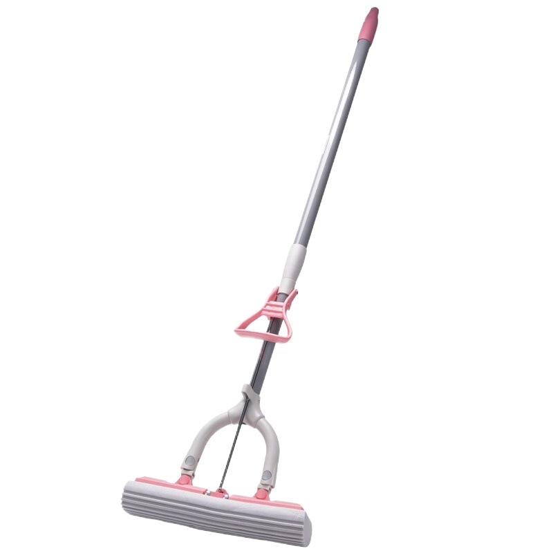 茶花(CHAHUA) 胶棉拖对折式挤水拖把挤水海绵拖布吸水拖把对折式胶棉拖 (4710)