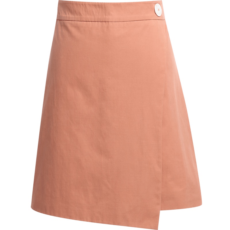 欧昵雪夏季韩版百搭不对称不规则高腰半身裙女A字裙包臀短裙