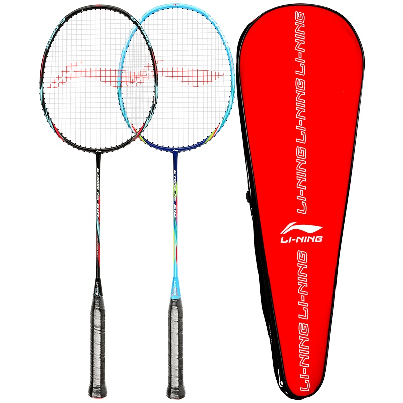 李宁 LI-NING 羽毛球拍双拍全能型碳素中杆男女复合对拍(已穿线)
