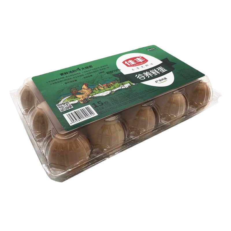 佳丰吸塑谷养鲜蛋15枚