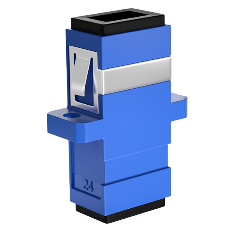 连接器小d型方转圆单模多模通用对接头转接 SC-SC 光纤耦合器 一包装