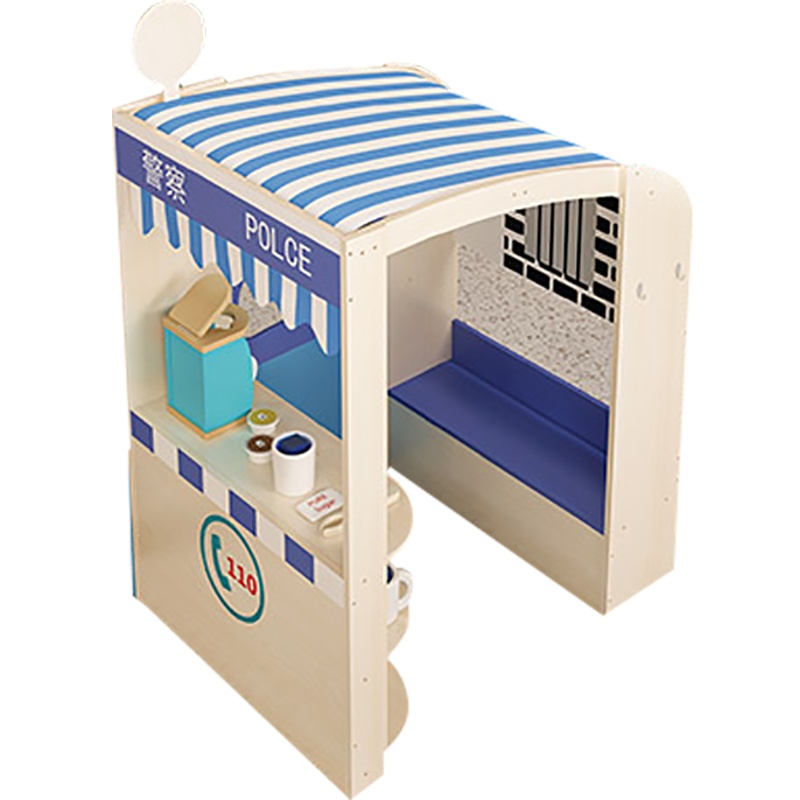 华森葳儿童家具套装百搭厨房-碗盘灶台雅典花园实木布偶台挪葳森林多功能扮演台花园系统上棚柜花朵花园系统单层双格柜