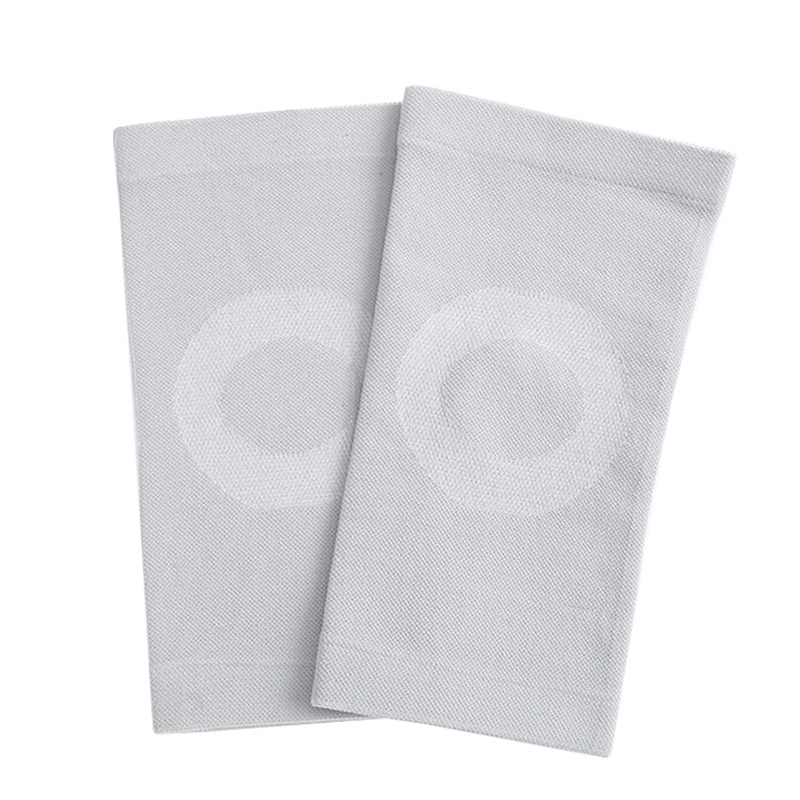 丛林狐 户外护肘护膝运动健身针织款 护肘一双灰色均码