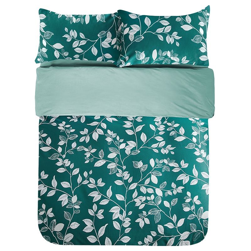 苏宁极物 床上用品夏幽全棉贡缎四件套