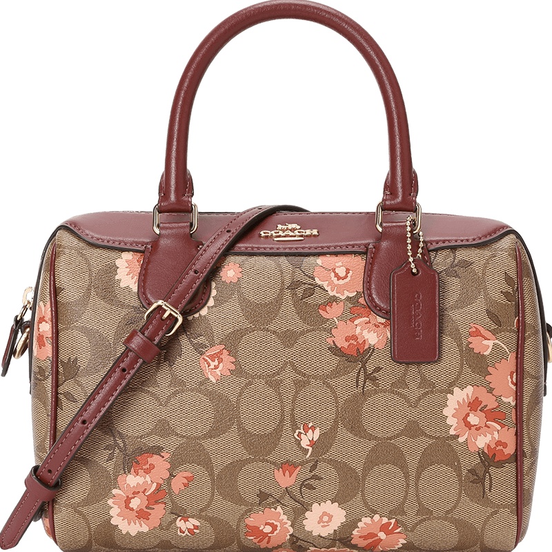 Coach 花朵印花波士顿手拎包 F77926