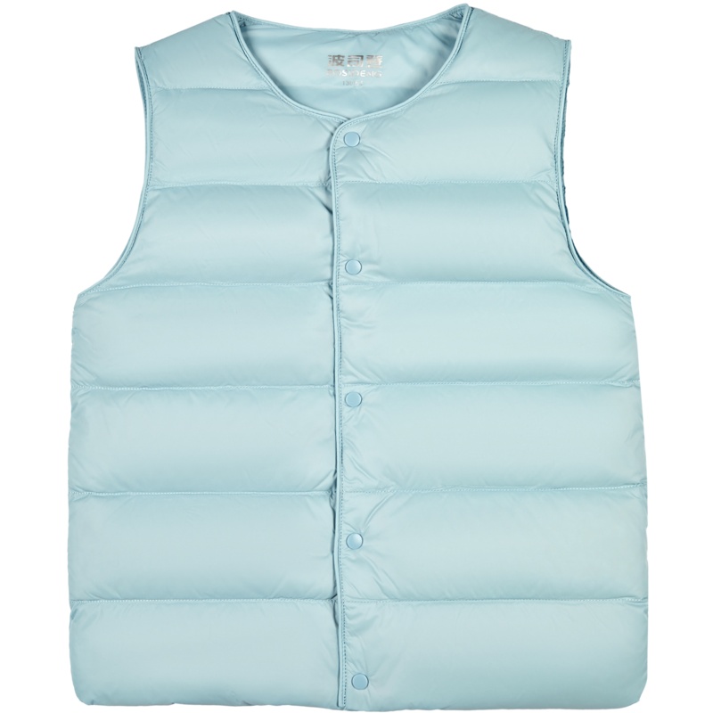 波司登[轻暖]儿童羽绒马甲新款男童女童印花背心T10130001