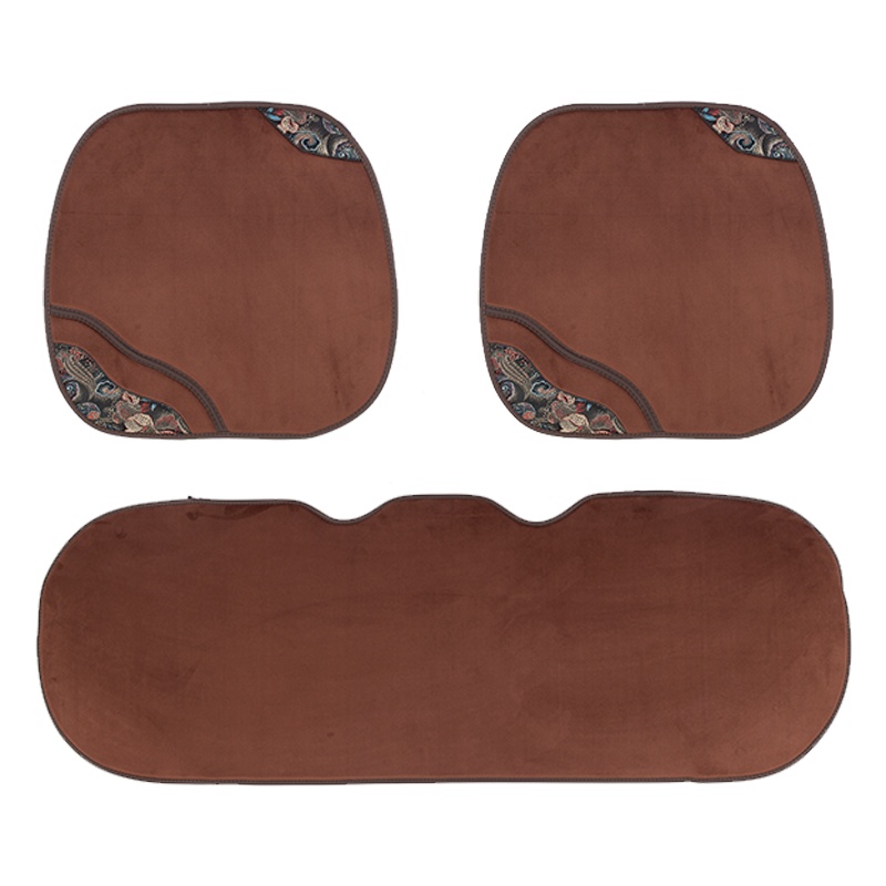 恒源祥[2020新款]四季通用汽车座垫单片绣花麂皮绒汽车坐垫中国风通用车垫大众别克