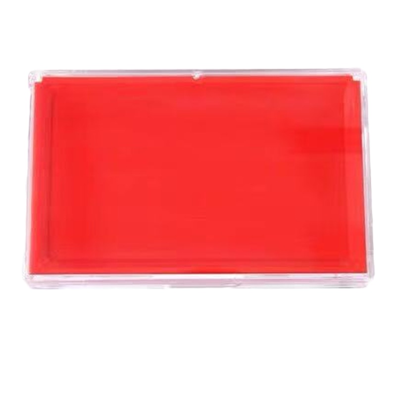 Zs-得力9864红色印台大号印泥盒 个