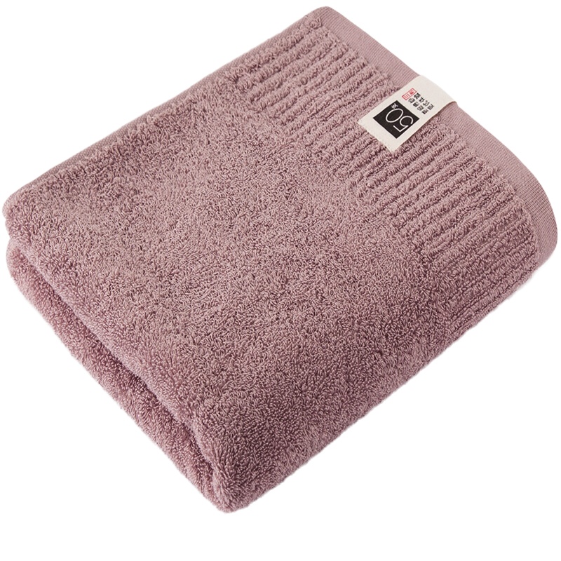 三利加大毛巾50支精梳棉优选简素1条 柔软吸水亲肤面巾