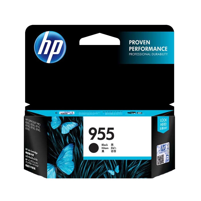 惠普(HP)L0S60AA 955 黑色墨盒(适用OfficeJet Pro 8210 8216 8710 8720 )