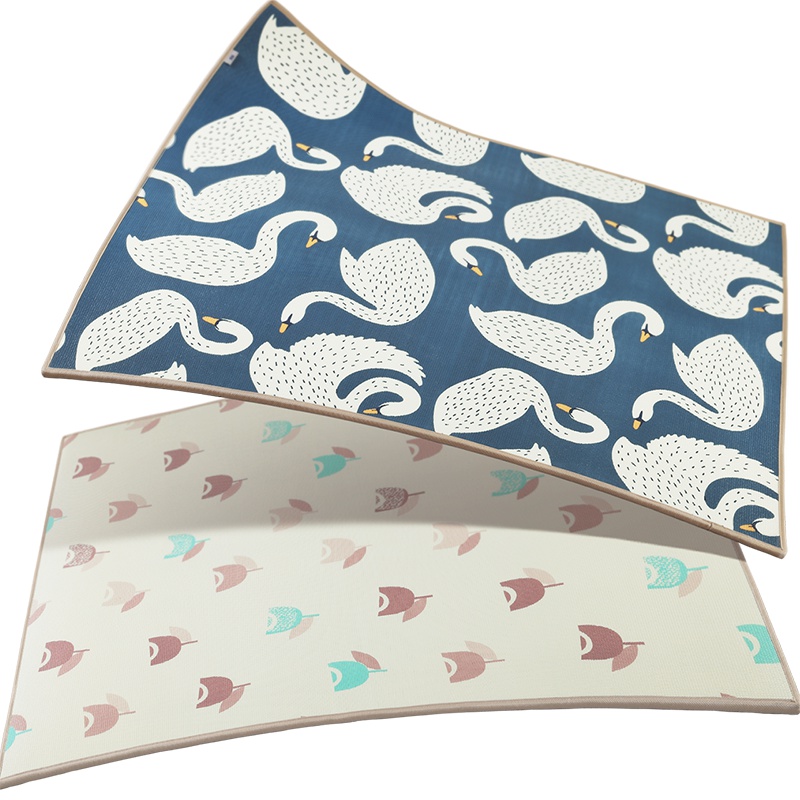 babycare宝宝爬行垫加厚180*200*1cm xpe环保儿童泡沫地垫客厅家用婴儿爬爬垫 赫尔曼天鹅 7500