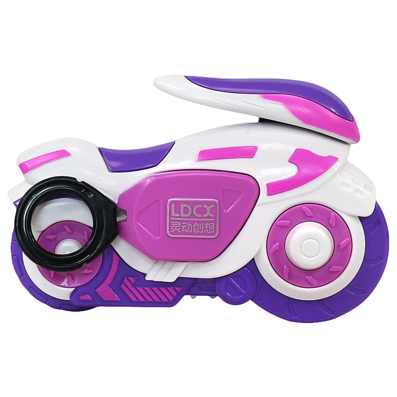 灵动创想魔幻旋风轮炫风轮陀螺摩托车发射对战回旋男孩女孩玩具战轮炫斗轮华丽版 极光魅影7916