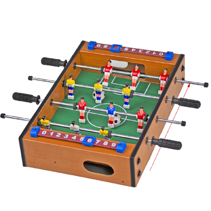 桌上足球机桌面儿童玩具男孩成人双人亲子手动桌式游戏台生日礼物 小号4杆足球桌(桌长34.5cm)