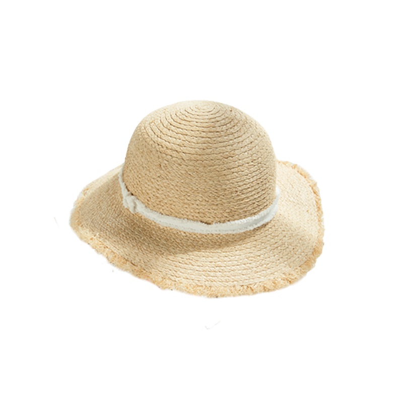 宏达HONDAR 草帽女夏天大沿帽宽檐沙滩海边度假睫毛散穗遮阳防紫外线小清新草帽韩版潮百搭