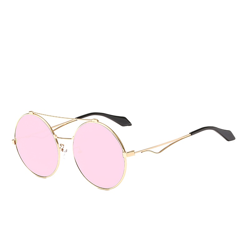 古思奇新款复古圆形太阳镜潮流墨镜圆框女士太阳镜眼镜