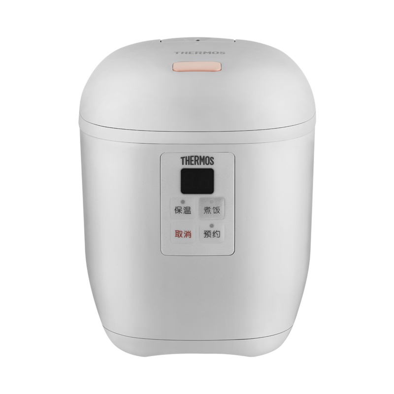 膳魔师(THERMOS)电饭锅家用智能迷你便携式电饭煲1-2人小型全自动长效保温0.8L宿舍用家用