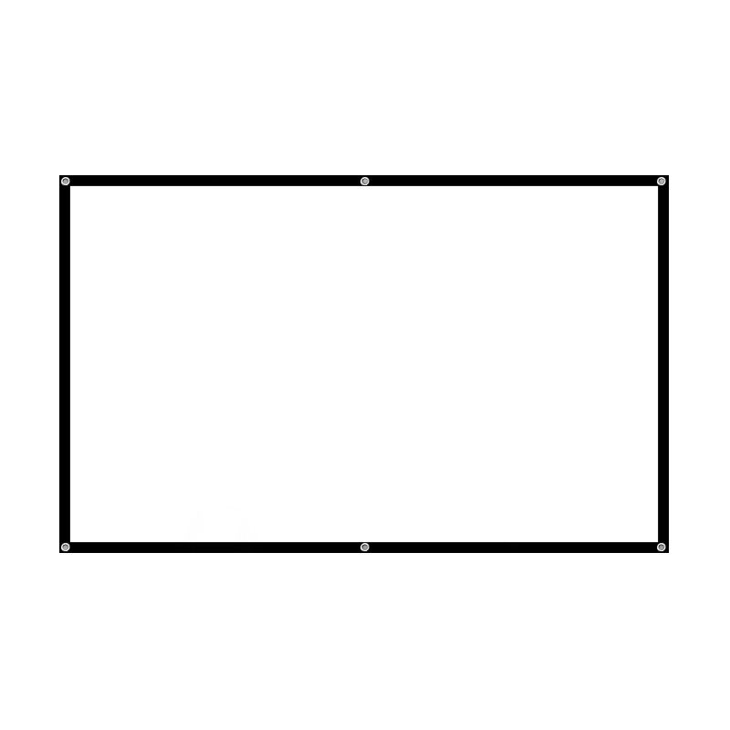 投影幕布壁挂幕免打孔家用4K高清投影布卧室客厅投影屏幕