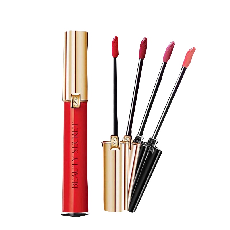 美颜秘笈唇釉不易脱色持久保湿滋润口红水不易掉色沾杯染唇液咬唇 斩男色