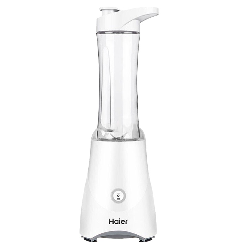 海尔(Haier) 榨汁机 HBL-P06B3W四页立体刀头快速榨汁Tritan婴儿食品级材质双杯便携密封锁水白色果汁机